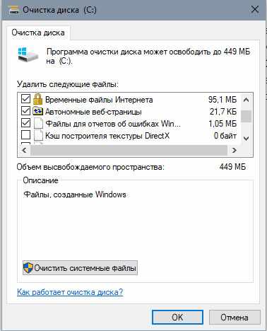 Как очистить системный диск на Windows