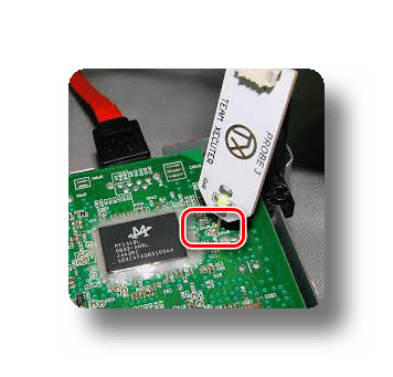 Использование зонда-пробника для прошивки дисковода Lite-On