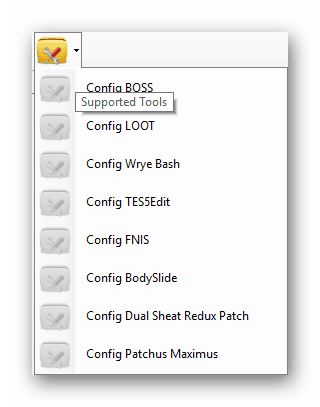 Поддерживаемые инструменты в Nexus Mod Manager