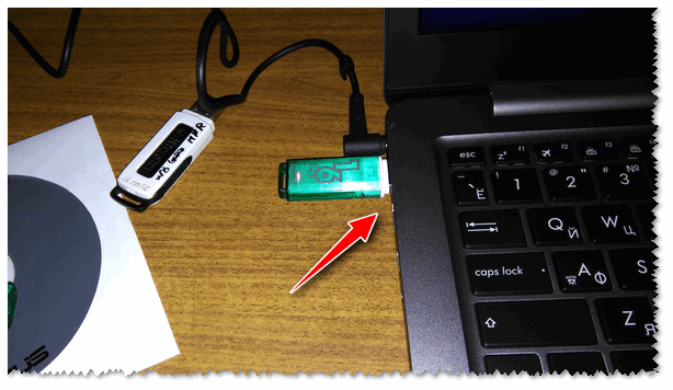 Подключаем флешку к USB 3.1 порту