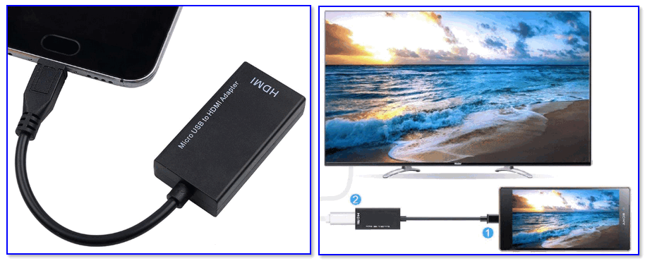 Адаптер Micro USB на HDMI