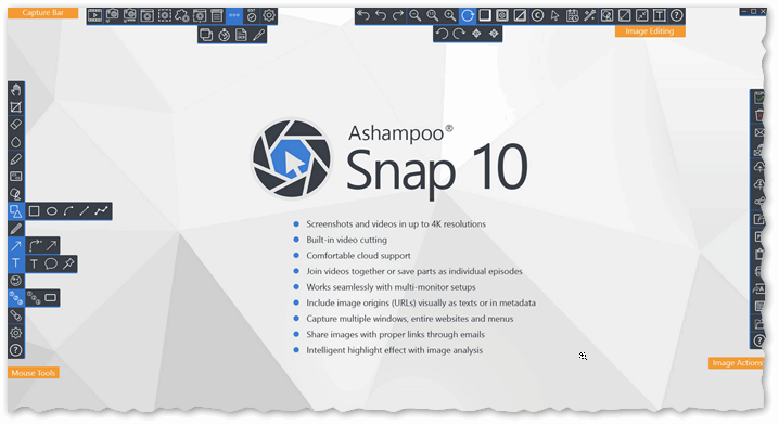 Ashampoo Snap - целый комбайн по создания скриншотов и захвату видео с рабочего стола