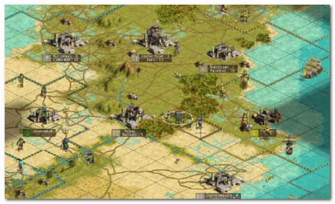 Civilization III - карта местности