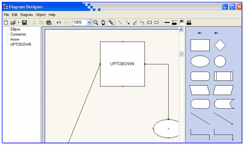Diagram Designer — главное окно программы