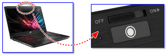 Физический выключатель на веб-камере ноутбука