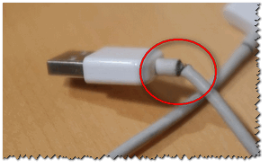 Испорченный USB-кабель