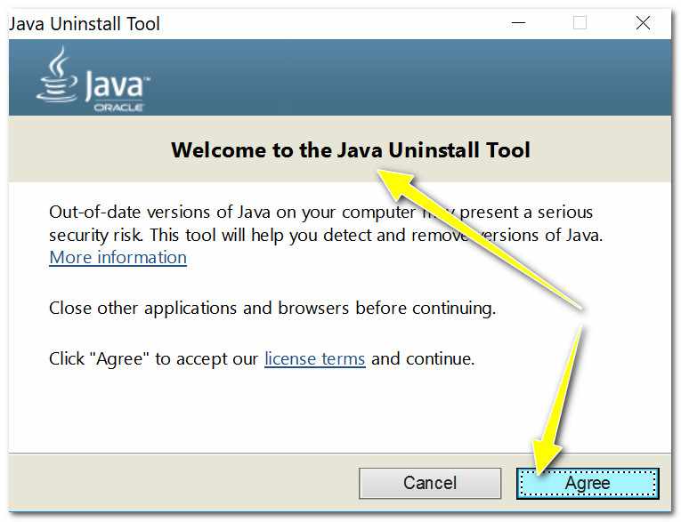 Java Uninstal Tool