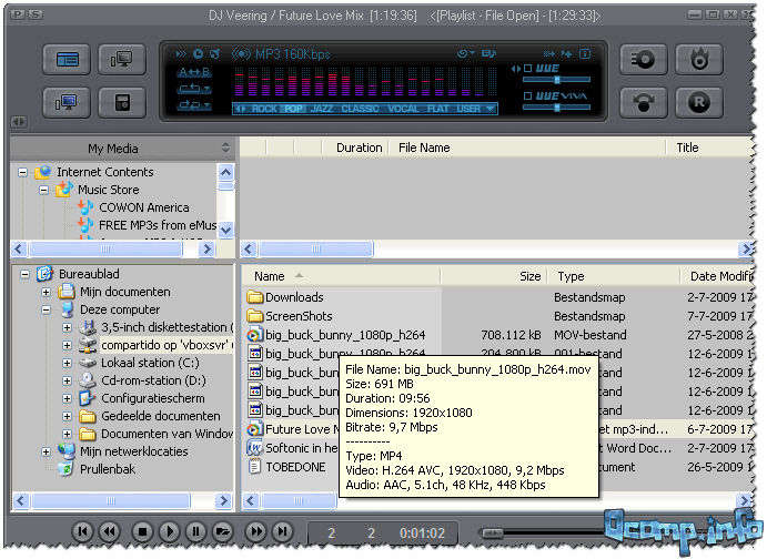 JetAudio // главное окно программы