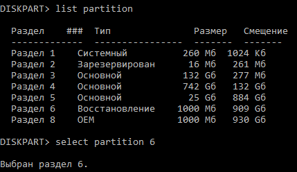 List partition
