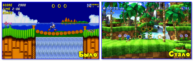 Sonic Generations (справа)
