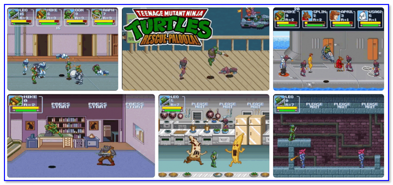 Teenage Mutant Ninja Turtles Rescue-Palooza — скриншоты