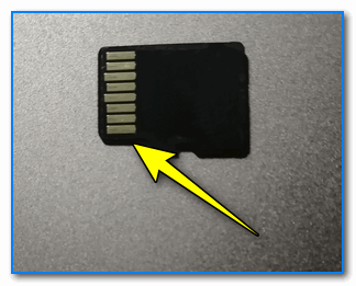 microSD контакты